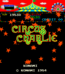Circus Charlie (C) 1984 Konami