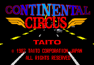 Continental Circus (c) 1987 Taito