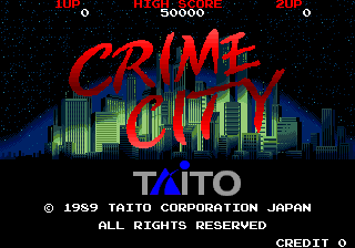 Crime City (C) 1989 Taito