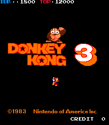 Donkey Kong 3 (C) 1983 Nintendo