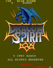 Dragon Spirit (C) 1987 Namco