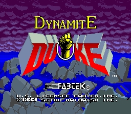 Dynamite Duke (C) 1989 Seibu Kaihatsu