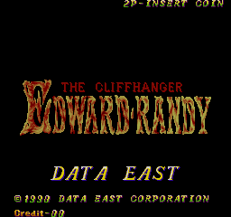 The Cliffhanger - Edward Randy (C) 1990 Data East