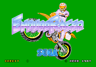Enduro Racer (C) 1987 Sega