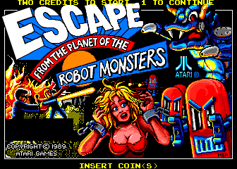 Escape from the Planet of the Robot Monsters (C) 1989 Atari