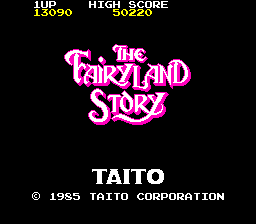 The Fairyland Story (C) 1985 Taito