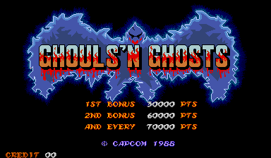 Ghouls'n Ghosts (C) 1988 Capcom