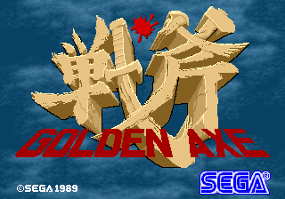 Golden Axe(C) 1989 Sega