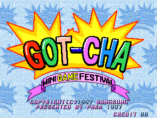 Got-cha: Mini Game Festival (C) 1997 Dongsung