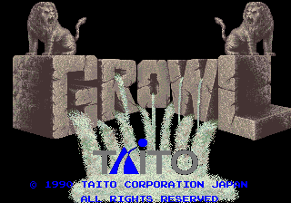 Growl (C) 1990 Taito