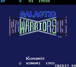Galactic Warriors (C) 1985 Konami