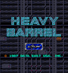 Heavy Barrel (C) 1987 Data East