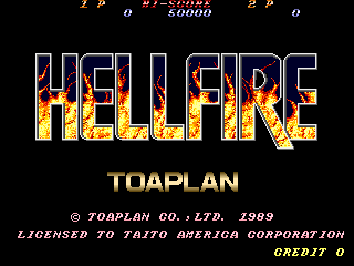 Hellfire (C) 1989 Toaplan/Taito