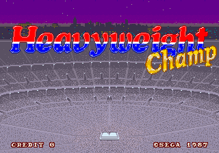 Heavyweight Champ (C) 1987 Sega