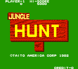 Jungle Hunt (C) 1982 Taito