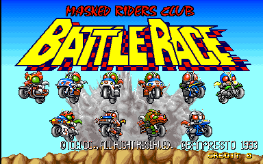 Masked Riders Club Battle Race (C) 1993 Banpresto