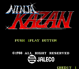 Ninja Kazan (c) 1988 Jaleco