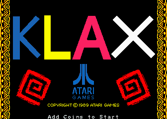 Klax (C) 1989 Atari