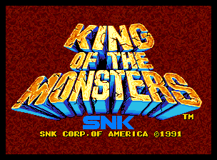 King of the Monsters (C) 1991 SNK