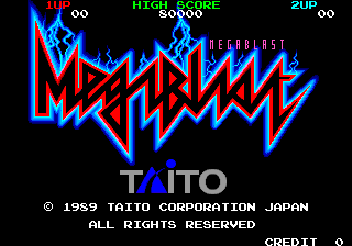 Mega Blast (C) 1989 Taito