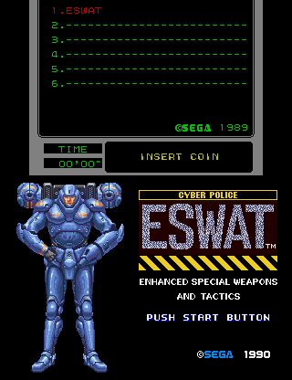 Cyber Police E.S.W.A.T. - Enhanced Special Weapons And Tactics (C) 1990 Sega