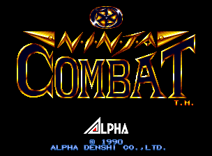 Ninja Combat (C) 1990 Alpha Denshi