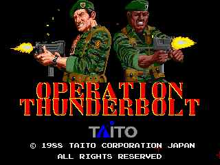 Operation Thunderbolt (C) 1988 Taito