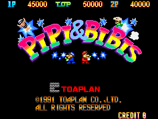 Pipi & Bibis (C) 1991 Toaplan