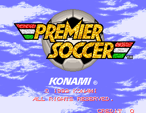 Premier Soccer (C) 1993 Konami 