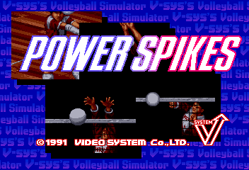 Power Spikes (C) 1991 Video System