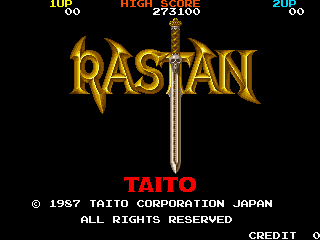 Rastan (C) 1987 Taito