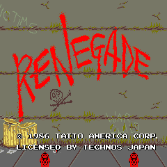 Renegade (C) 1986 Taito