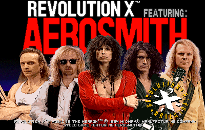 Revolution X featuring: Aerosmith (C) 1994 Midway