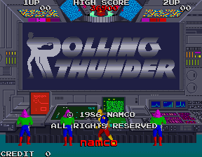 Rolling Thunder (C) 1986 Namco