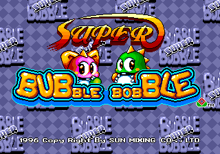 Super Bubble Bobble (C) 1996 Sun Mixing
