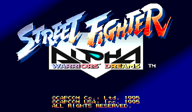 Street Fighter Alpha: Warriors' Dreams (C) 1995 Capcom