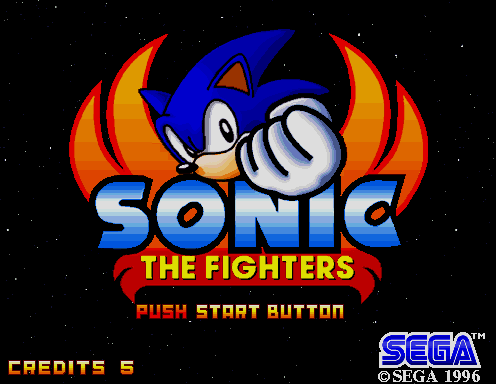 Sonic The Fighters (c) 1996 Sega