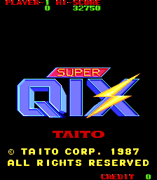 Super Qix (C) 1987 Taito