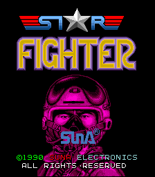 Star Fighter (c) 1990 SunA Electronics Ind. Co., Ltd.