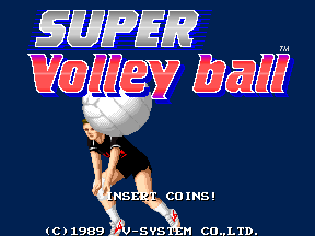 Super Volleyball (C) 1989 Video System