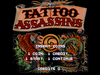 Tattoo Assassins (C) 1995 Data East Pinball