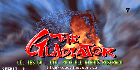 The Gladiator (c) 2003 IGS Company, Limited