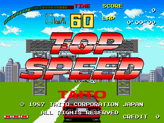 Top Speed (C) 1987 Taito