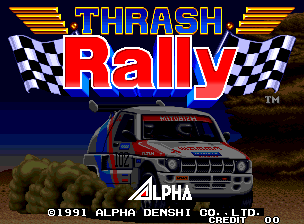 Thrash Rally (C) 1991 Alpha Denshi