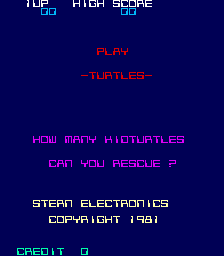 Turtles (C) 1982 Konami