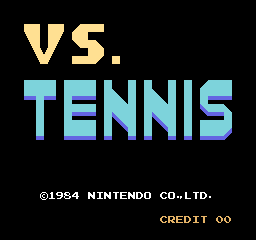Vs. Tennis (c) 02/1984 Nintendo