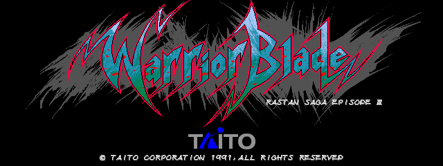 Warrior Blade (C) 1991 Taito Corp.