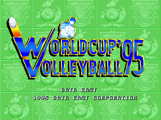 World Cup Volley '95 (c) 1995 Data East
