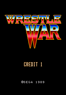 Wrestle War (C) 1989 Sega